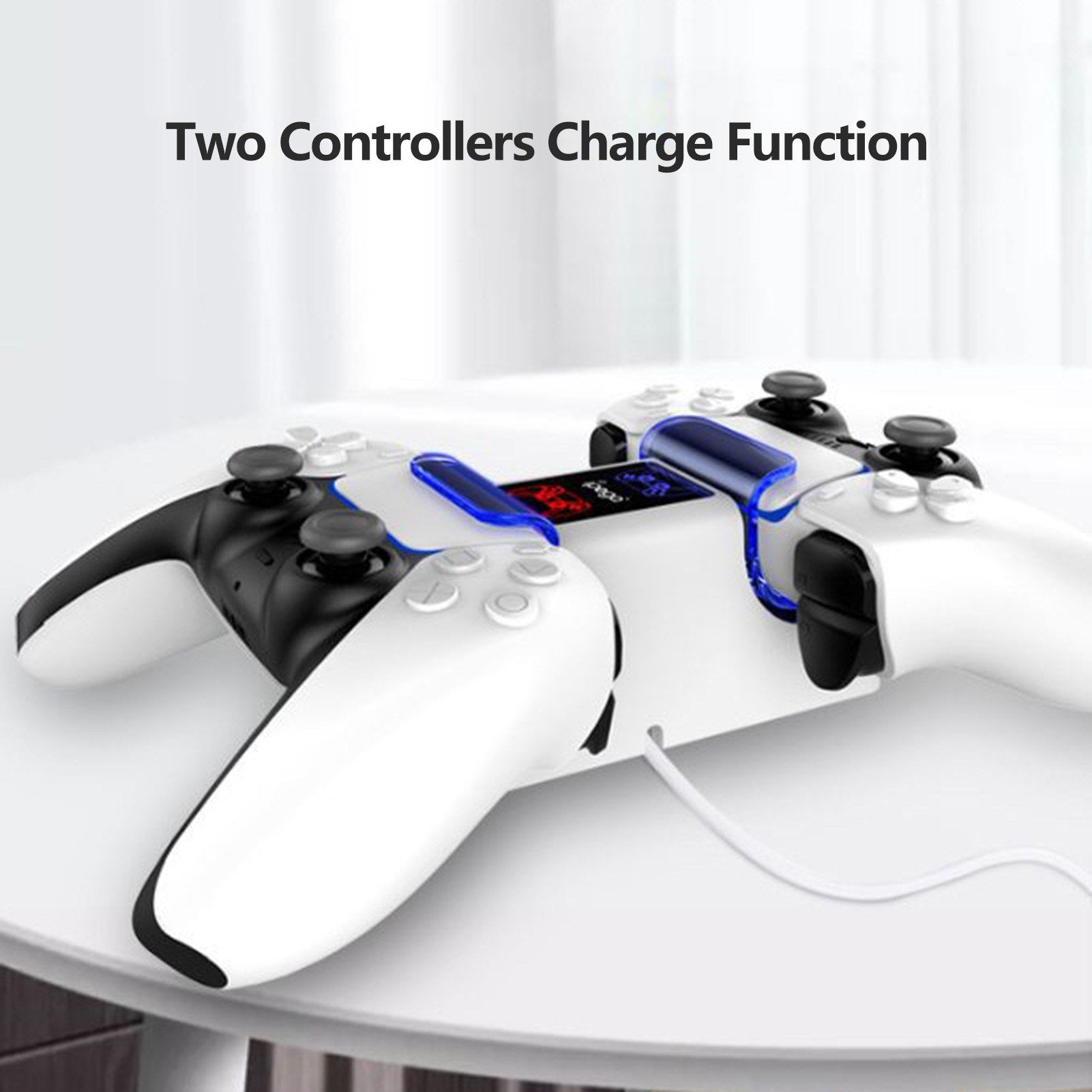 IPEGA PG-P5003 Dual Controllers Charger Station for PS5 Controller Charging Base with LED Indicator Light Charging Dock Replacement IPEGA PG-P5003 Dual Controllers Charger Station for PS5 Controller Charging Base with LED Indicator Light Charging Dock Replacement